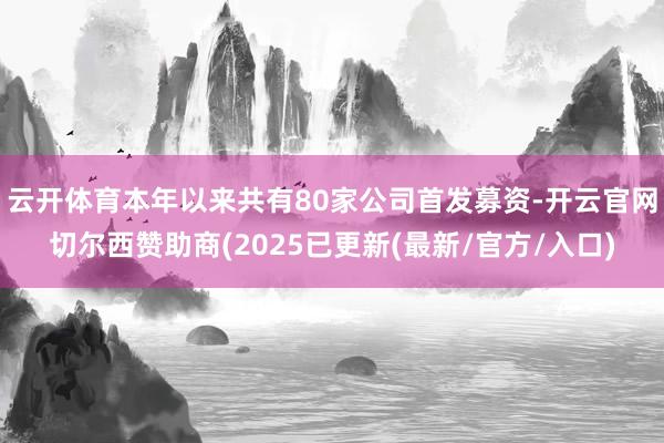 云开体育本年以来共有80家公司首发募资-开云官网切尔西赞助商(2025已更新(最新/官方/入口)